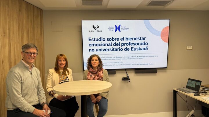 El profesorado de Euskadi está preparado pero sin herramientas para afrontar la presión en las aulas