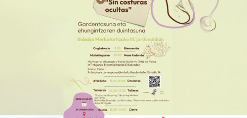La Red de Comercio Justo de Bizkaia celebra la III Edición de sus Jornadas “Sin costuras ocultas»