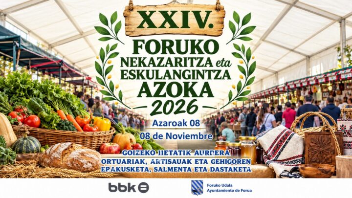 Forua celebra su Feria Agrícola y Artesana el 8 de noviembre