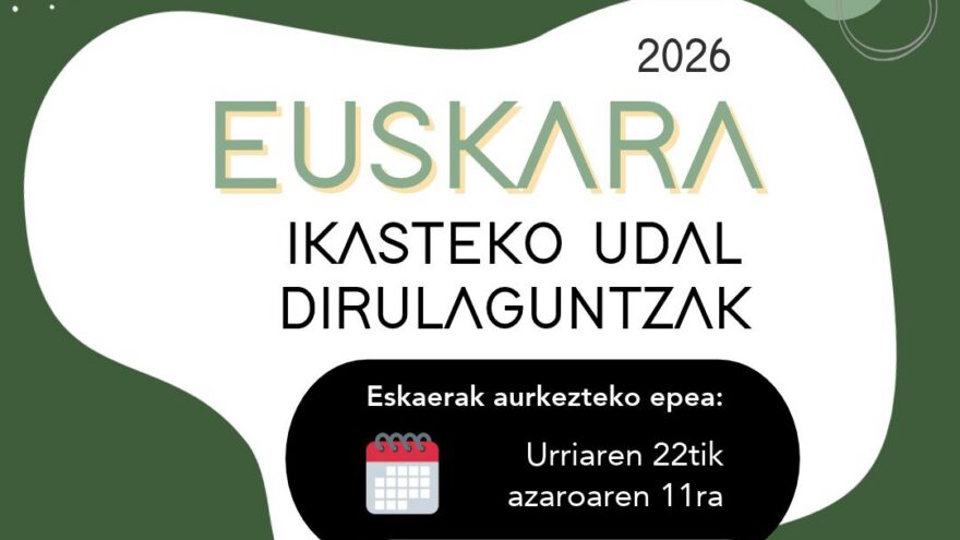 Markina-Xemein ofrece ayudas para estudiar euskera